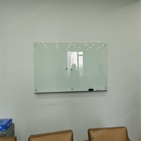 北京钢化磁性烤漆玻璃白板 易擦写 钢化防爆玻璃白板