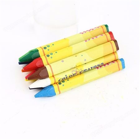12色儿童彩色蜡笔画棒蜡块色彩彩鲜上色容易