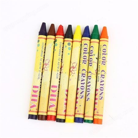 8色系列油画棒 绘画儿童美术用品 蜡笔 可水洗文具批发
