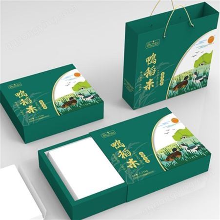 黑龙江大米礼盒包装   包装设计    礼盒纸箱定做