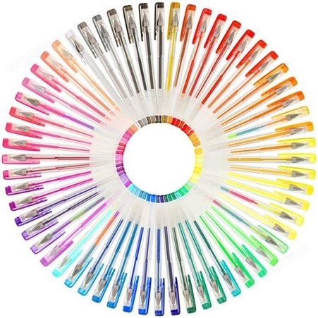 100支教彩绘水笔 创意多色书写中性笔 签字水笔定制批发