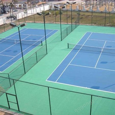 塑胶网球场 球场跑道材料 康达丙烯酸羽毛球场 厂家直营