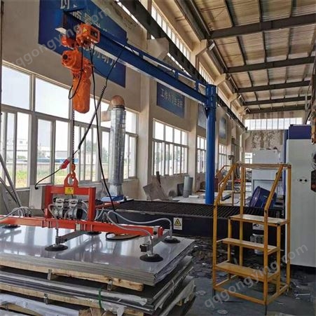 台德供应立柱式可翻转悬臂吊 激光机石材钢板玻璃上料机质量保障 厂家批发