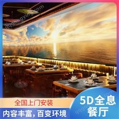 5d全息餐厅墙面投影 沉浸式裸眼3D地墙面 网红店KTV酒吧互动设备
