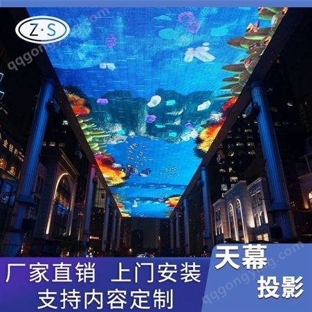 全息天幕投影系统开发 海洋花海多场景打造 广州厂家零售批发
