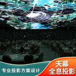 AR沉浸式光影天幕投影 星空宇宙航天主题素材 光影餐厅商场酒店打造