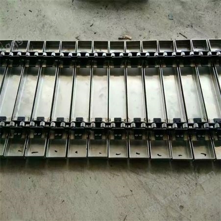 非标定制食品加工用304不锈钢链板带 输送机钢冲孔链板