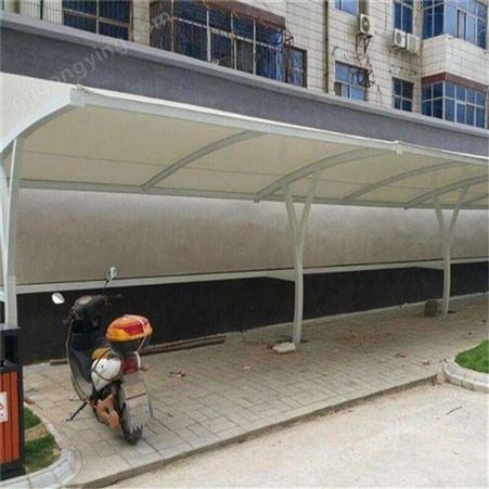 天津塘沽区小区自行车停车棚 电动车车棚  真实材料 鑫鹏汇众