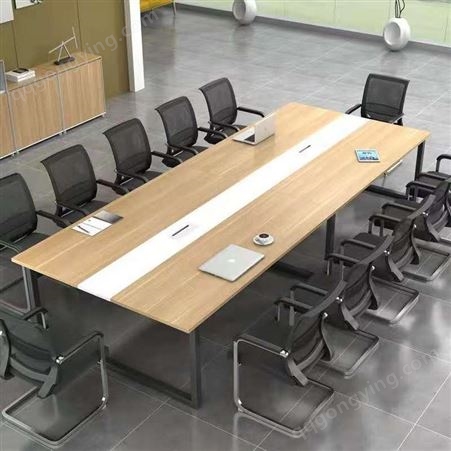 本色金属培训桌椅组合移动办公桌长条桌教育机构拼接会议桌折叠培训桌课桌T-345