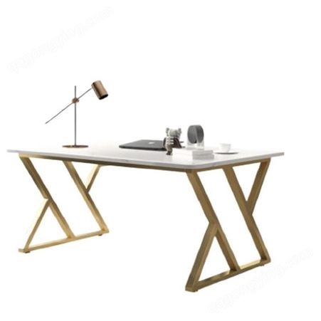 鼎富DF129岩板书桌电脑桌台式办公桌椅组合家用书房写字台