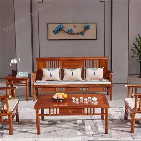 新中式唐木沙发图片 新中式实木沙发 新中式沙发图片大全