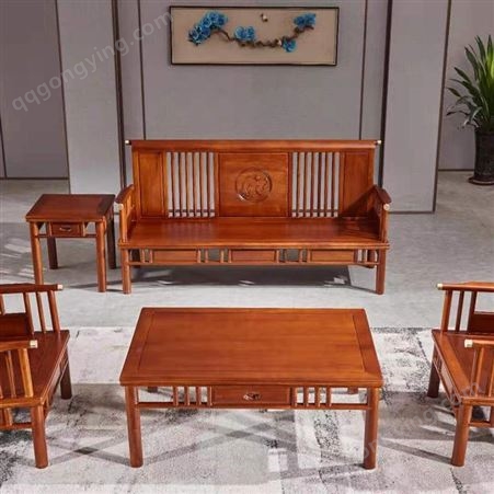新中式唐木沙发图片 新中式实木沙发 新中式沙发图片大全