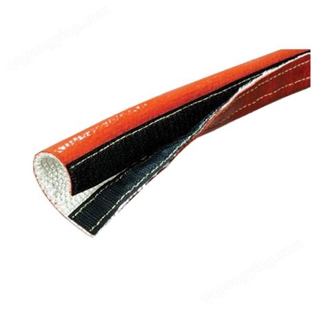 帕克 管路硅胶玻纤可拆卸粘扣带阻燃套管 定制防火套管