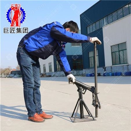 华夏巨匠五米取样钻机 QTZ-1手持式取土钻机 手拉绳气动