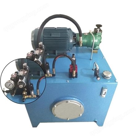 OS120L液压泵站 OSW-5HP+VP30-FL 液压站 液压系统 平行双主轴车床液压系统