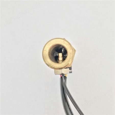 USC-HS21TLT铜4分水流量传感器带温度传感器NTC50K流速1-30L/min