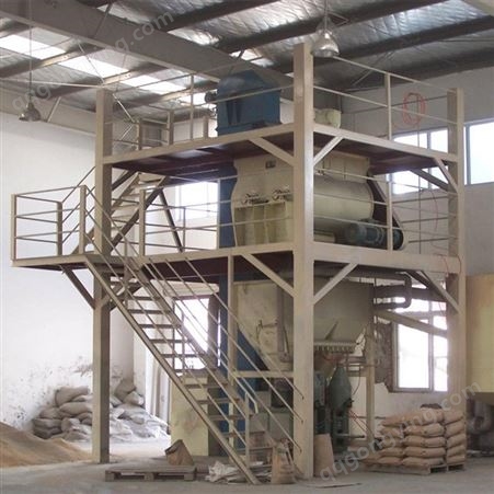 2吨环保型腻子粉设备机械生产厂 实力工厂无重力搅拌混合机