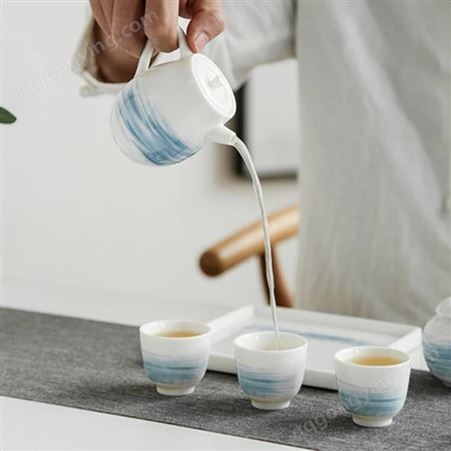 北欧创意下午茶茶具 功夫茶杯套装 家用现代陶瓷茶具套装