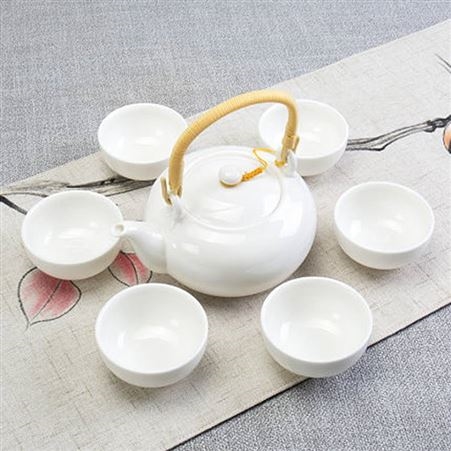 陶瓷茶具套装 家用办公室功夫茶杯 创意客厅简约茶壶茶具
