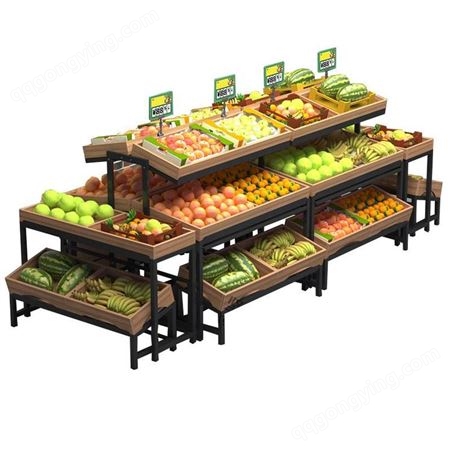 水果货柜 多层双面水果展示柜 杭州坚塔货架