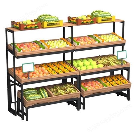 水果店货架定制 水果展示架 果蔬货柜厂家 杭州坚塔货架