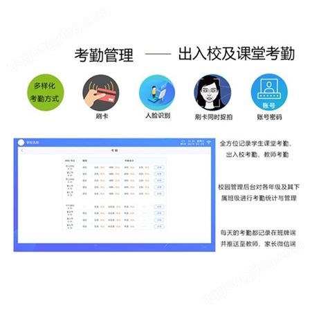 广州电子班牌厂家 智慧班牌解决方案 人脸识别电子班牌21.5英寸