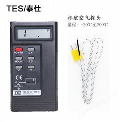 中国台湾泰仕 TES1310温度仪 接触式测温仪 工业热电偶温度计 温度探头