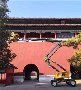 上海虹桥曲臂式升降机租赁 臂式登高车出租 曲臂车