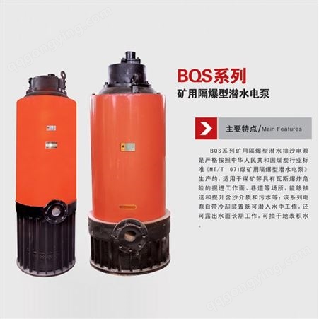 BQS（干式）矿用隔爆型潜水电泵 源头供应 性能稳定