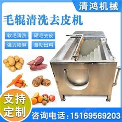 清鸿 连续式红薯去杂清洗设备 土豆清洗机 农产品加工设备