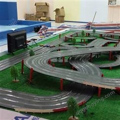 儿童轨道厂家 多功能轨道项目 八车同跑轨道
