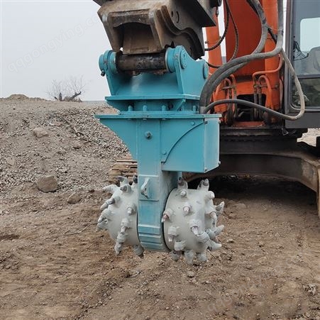 久固挖掘机加装铣挖头液压垂直铣刨机沥青路面横向铣挖机挖掘机铣挖机