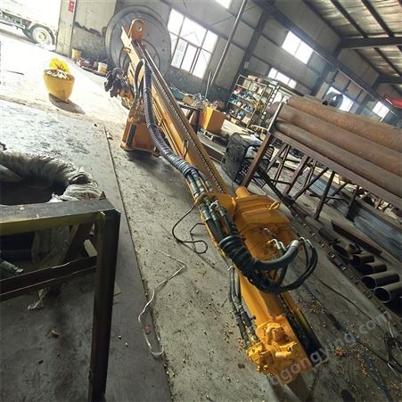 山东青岛挖机改矿山钻孔机LUS-90型挖机改装钻机上门维修欧力特