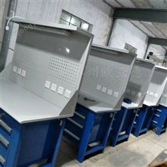 欧亚德带灯工作台定制 无尘车间工作桌 电子设备组装台 本地免费送货安装