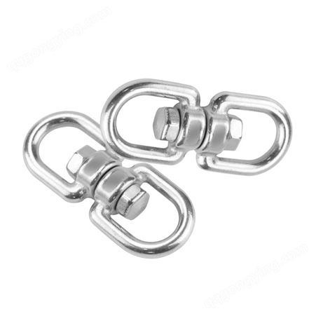 304不锈钢旋转环 美式8字转环连接器 万向环链条扣环规格多种