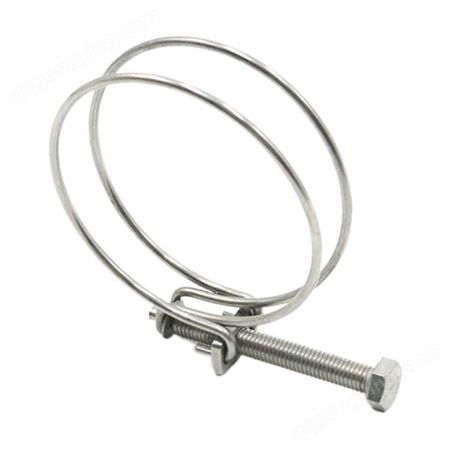 厂家供应304 201钢丝喉箍  双钢丝喉箍强力钢丝箍 可定制