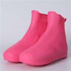 厂家批发TPE中筒防雨鞋套 雨天出行防滑雨鞋 便携式雨鞋脚套