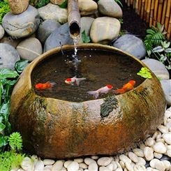 惠安石雕天然鹅卵石鱼缸 鹅卵石洗手盆 花岗岩洗衣池 拖把池
