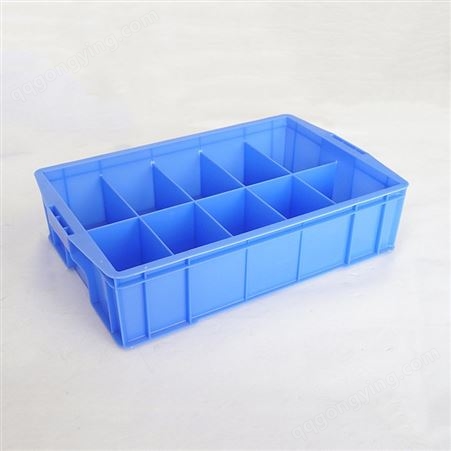 10格周转分格箱 螺丝配件分类多格整理箱 包装零件物料塑料箱