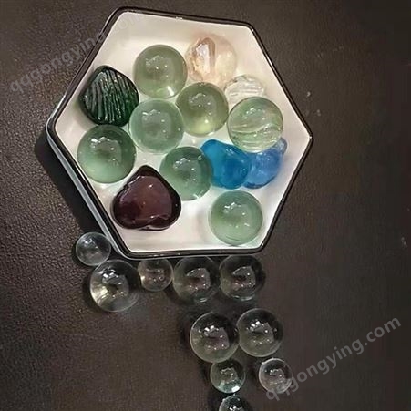 雪健各种规格玻璃珠 玻璃块 填充研磨用玻璃球