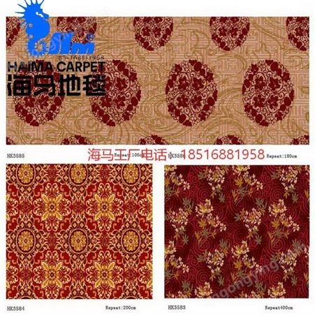 北京市 公区地毯 大会议室 海馬尼龙印染地毯