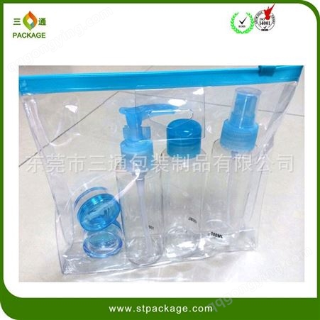 东莞立体透明PVC拉链袋 PVC透明防水胶骨拉链袋定制定制厂家厂家