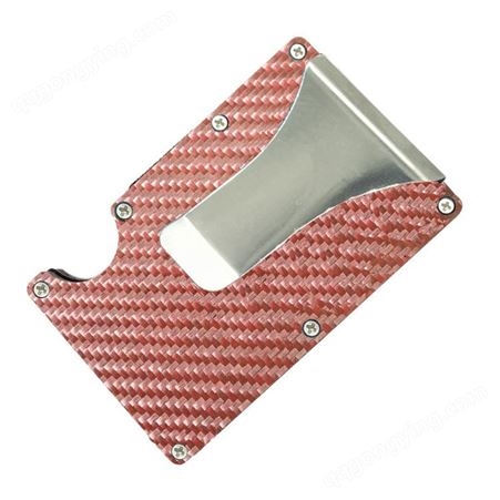 搏拓之风 碳纤维RFID卡包 欧美风金属钱夹