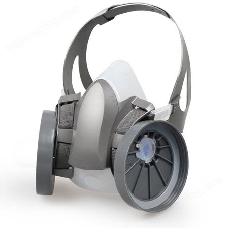 思创科技ST-M40G-1B 硅胶双罐防尘毒半面罩喷漆防苯甲醛面具