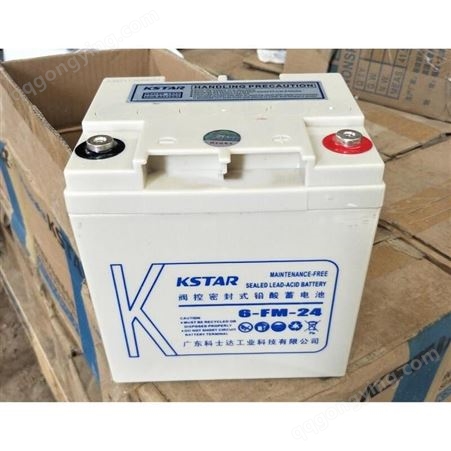 科士达KSTAR 12V-24AH 铅酸蓄电池 6-FM-24 科士达蓄电池