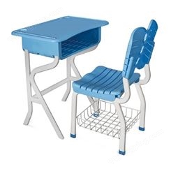 厂家 儿童课桌椅 可调节升降 单人双人课桌椅