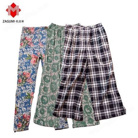 广州扎古米 二手服装跨境批发出口二手衣服外贸整柜旧女款时尚裤