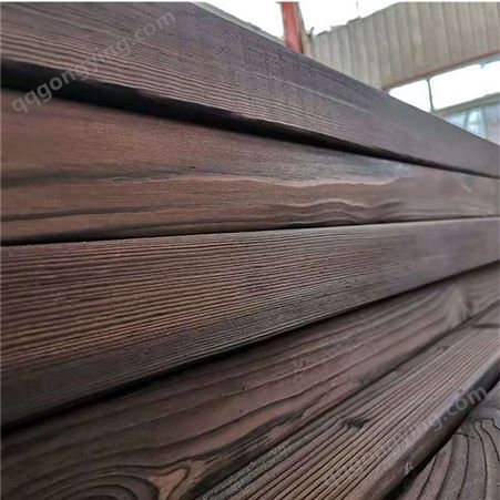 碳化木 中润天木业 樟子松碳化木厂家批发户外碳化木板材