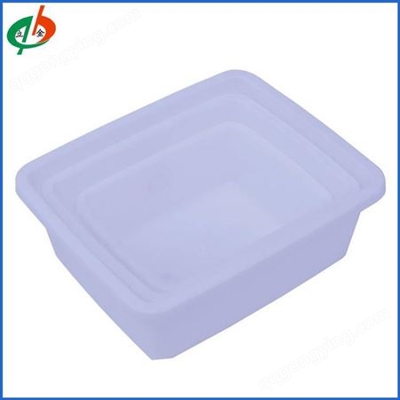 方筛塑料长方形白色无盖小号冰盒海鲜收纳周转盒豆腐箱盆蔬菜水果盒