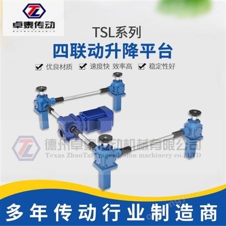 TSL锥齿轮丝杆升降机蜗轮蜗杆升降平台伞齿轮丝杆升降机工厂